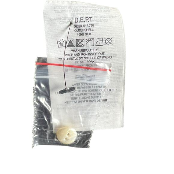 Dept. Silk Black silk dress new NWT size large - Picture 11 of 11